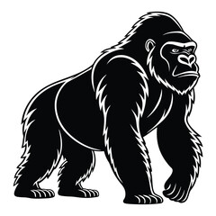 Silhouette of a Gorilla