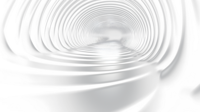 a black and white photo of a spiral tunnel