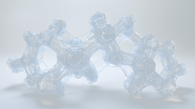 a group of clear pieces of glass