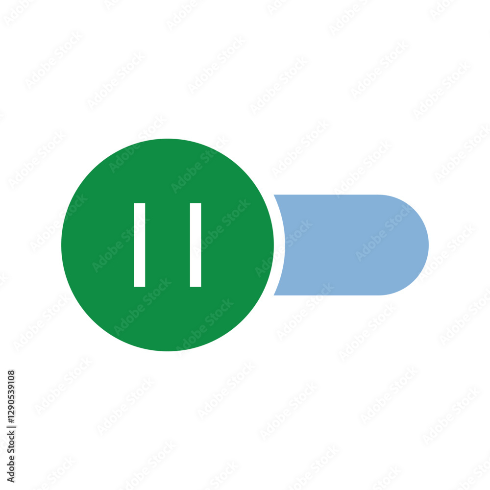 Poster toggle button icon. toggle button symbol. vector illustration.