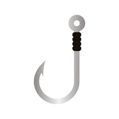 hook icon. Fishing hook icon.