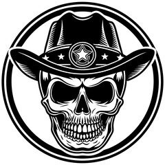 skull vector, skulls, skull head, skeleton with cowboy hat, cowboy hat, skull, bone, hat, head