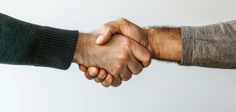 Teammates exchanging congratulatory handshakes, reinforcing mutual respect and the importance of teamwork in success