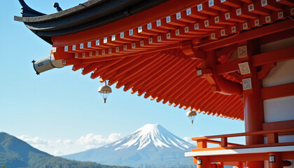 Striking Red Gates Symbolizing Tradition and Elegance in an Architectural Setting  

