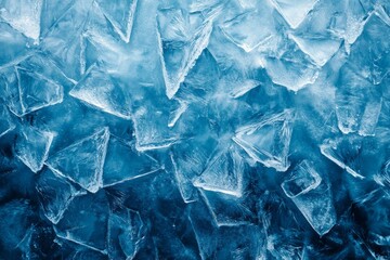 Obraz premium Abstract background texture frozen blue ice