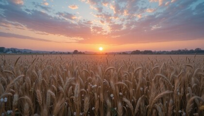 4️⃣ Spring Floral Background High Resolution HD Wallpaper Vibrant Flowers Blooming Trees Green Grass Soft Sunlight Blue Sky Dreamy Aesthetic Seasonal Nature Beautiful Scenery Stock Image Stunning Land