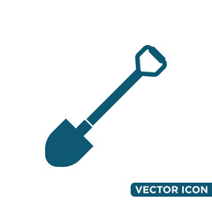 Simple Shovel Icon Design Template 
