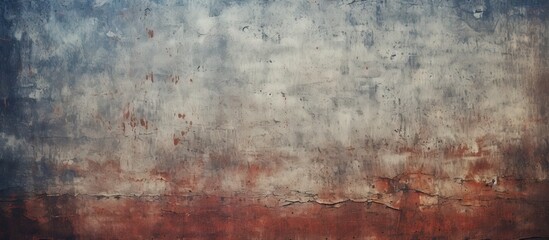 Grunge texture background featuring faded blue gray and earthy red tones with a rough surface creating an aged weathered appearance