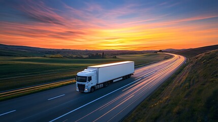 Majestic Sunset Highway Trucking