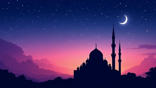 Mysterious night sky with full moon. Concept of a spooky theme and mystery. Dramatic clouds in the moonlight from full moon. natural sky video