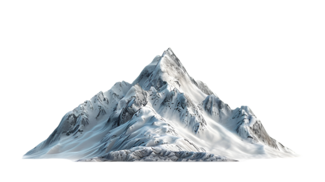 Majestic Snowcapped Mountain Peak Winter Landscape