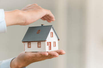 Real estate market illustration homeownership awareness and investment concept indoor