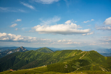 Golden Hour Panorama of Mala Fatra from Hleb