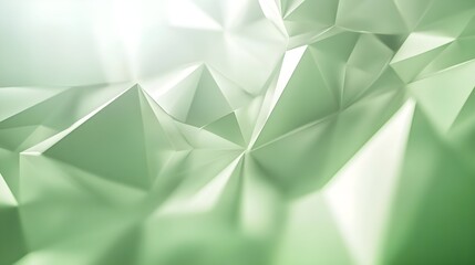 Geometric Green Abstract Background with Sharper Peaks and Valleys