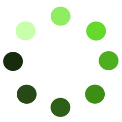 Circular Download Gradient of Green Shades