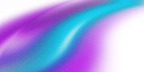 Abstract gradient in purple and turquoise colors with grainy texture on transparent background. Perfect for banners, posters, headers or cover designs