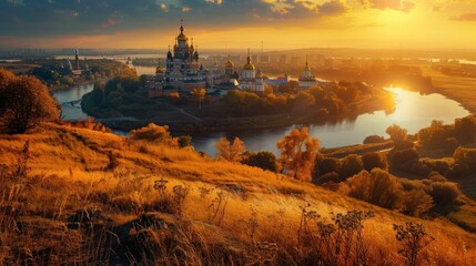 Naklejka premium Ukraine is a beautiful, majestic and fertile land, real photos