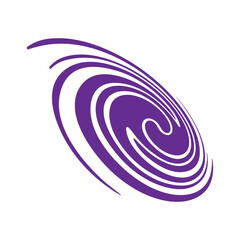 Hurricane logo symbol, abstract icon vector illustration