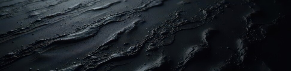 Deep, glossy black plastic surface with subtle sheen,  ebony,  shadow,  matte