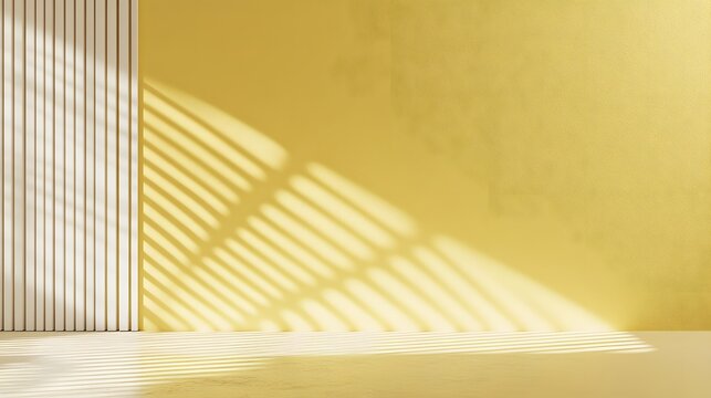 Minimalist butter yellow wallpaper with subtle geometric patterns, modern design, soothing aesthetic