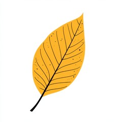 Autumn leaf design in vector art illustration clipart format