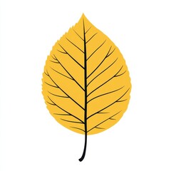 Autumn leaf design in vector art illustration clipart format