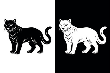 Wildcat Icon Vector Scalable Silhouette for Branding & Graphics.
