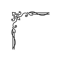 Classic Ornament Corner Border