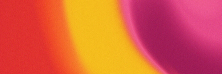 Bright red background with a grainy texture.