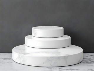 White Marble Pedestal Display