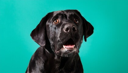 Fototapeta premium 驚いている犬