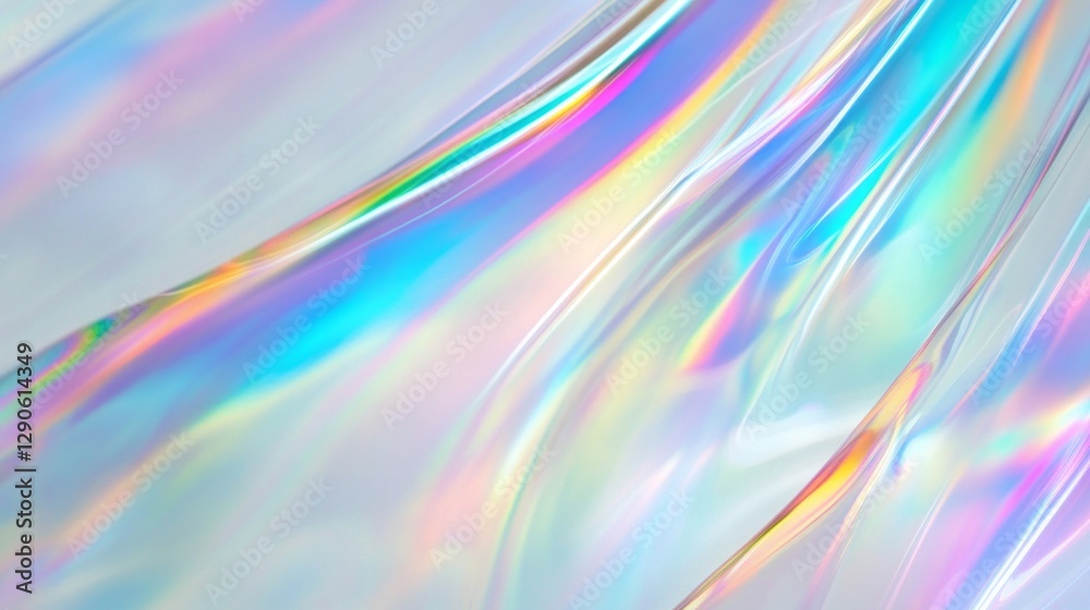 Poster Swirls of vivid colors glide gracefully over a pristine white canvas, creating a lively atmosphere filled with energy and joy. The soft touch of the surface enhances the playful hues