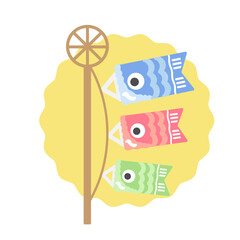 こどもの日　こいのぼり　イラスト