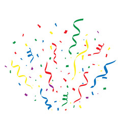 Confetti icon vector. Holiday illustration sign. Event symbol or logo.