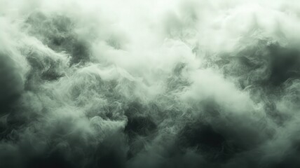 Obraz premium Abstract Swirling Green and Gray Clouds Dramatic Texture
