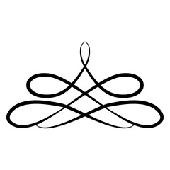 Decorative icon vector. Ornaments elements illustration sign. Decorative elements symbol or logo.