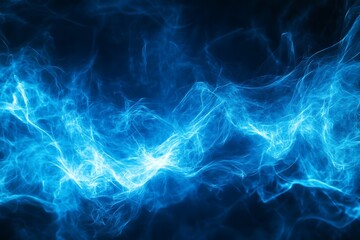 Obraz premium Abstract Blue Energy Waves Background