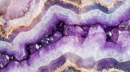 Swirling patterns of purple hues showcase natural beauty and int