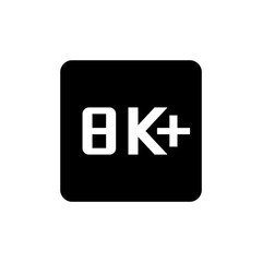 8K Plus Icon
