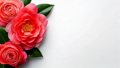 美しいバラの花と葉