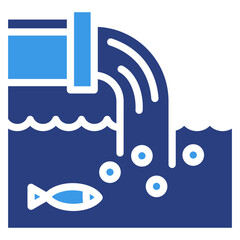 Water Pollution  Icon Element For Design