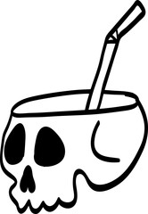 skull illustration vector