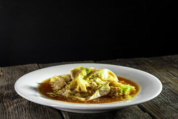 Chinese Vegetable – Shanghai Cabbage with Oyster Sauce and Garlic