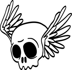skull illustration vector