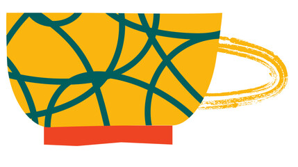 pot plant leaves illustration