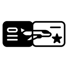 Boarding pass icon