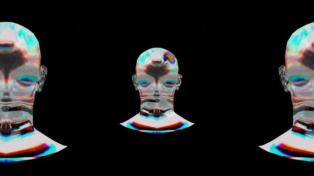 3d render of a human skull