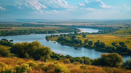 Naklejka premium Ukraine is a beautiful, majestic and fertile land, real photos