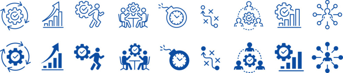 Productivity liner icon set collection vector. 
Productivity icon set collection vector. 
