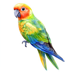 Obraz premium Watercolor Sun Parakeet